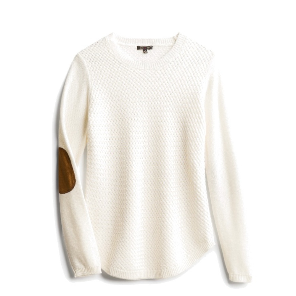 Elbow patch pullover
